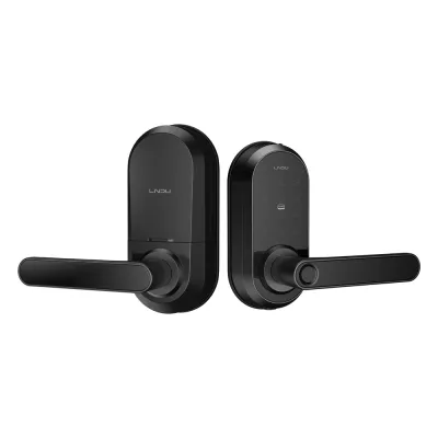 Cerradura Inteligente Wi-Fi / Escáner de Huella Digital / Teclado Táctil / Compatible con App / 8 Baterías AA / Puerta Interior y Exterior / Función Normalmente Abierto / FCC Clase B