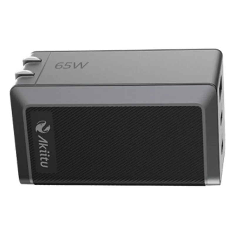 Cargador GaN III 65W / 3 Puertos USB-C y USB-A / PD 3.0 y QC 4.0 / Enchufe Plegable / Protección Integral 6 Capas / Powered by EZVIZ