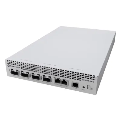 Switch 400 Gigabit / 4 Puertos QSFP-DD 400G/200G/100G/50G/40G + 2 Puertos 1G/10G / Fuentes Hot-Swap / Breakout Multi-Velocidad / AI y GPU Clusters