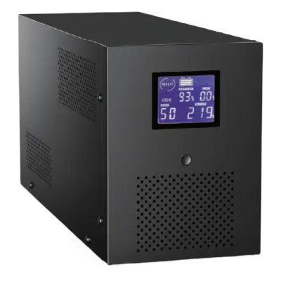 UPS de 2000VA/1200W / Topología Línea Interactiva / Entrada y Salida 120 Vca / Regulador de Voltaje AVR 80-150 Vca / Clavija NEMA 5-15P / 6 Tomas NEMA 5-15R