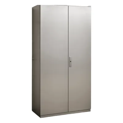 Gabinete de Acero Inoxidable IP55 (1000 x 2200 x 400 mm) con Placa Interna Galvanizada.