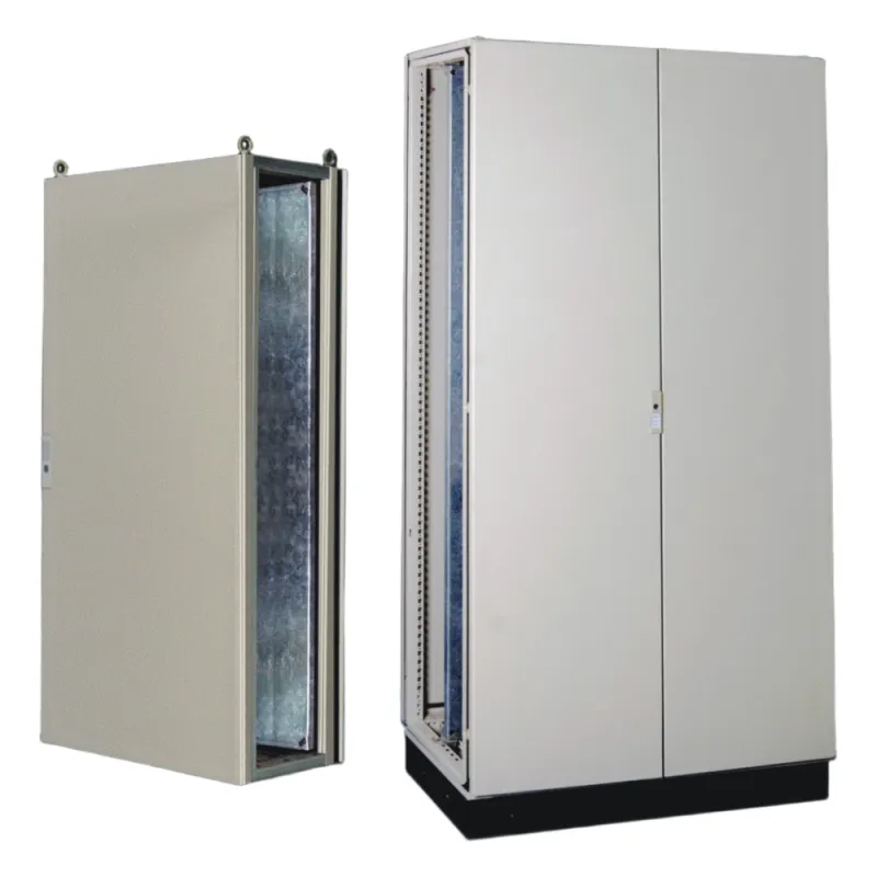 Gabinete de Acero IP55 (1200 x 2000 x 600 mm) con Placa Trasera Interior Metálica y Puerta Doble