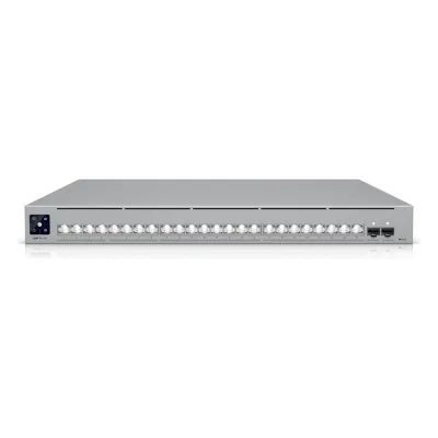 UniFi Switch USW-Pro-XG-24 / Capa 3 / 24 puertos (16 × 10 GbE, 8 × 2,5 GbE) + 2 puertos SFP28 25 G