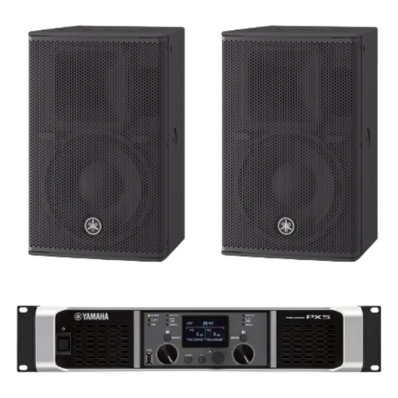 Kit Refuerzo Sonoro | Incluye 2 Bocinas CHR10 y 1 Amplificador PX5 | Ideal para Aplicaciones de Música en Primer Plano
