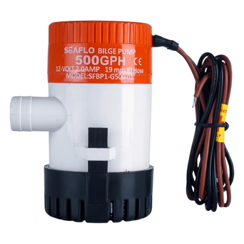 Bomba Achique SEAFLO SFBP1-G50-01 / 500 GPH (1893 LPH) / 12V CD / No Automática / Anti-Airlock / Sellos Herméticos / Filtro Removible