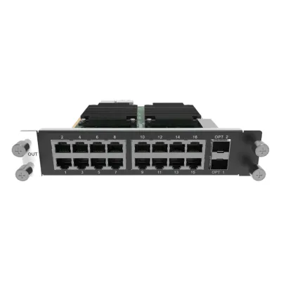 Tarjeta de salida de 16 puertos RJ45 + 2 Puertos STP