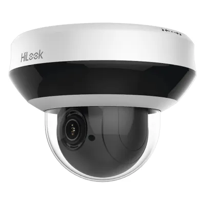 Mini PTZ IP 2 Megapixel / 4X Zoom / Audio Bidireccional / H.265+ / 20 mts IR EXIR / WDR 120 dB / PoE / IK10 / IP66 / Ultra Baja Iluminación / Micrófono Integrado / Micro SD