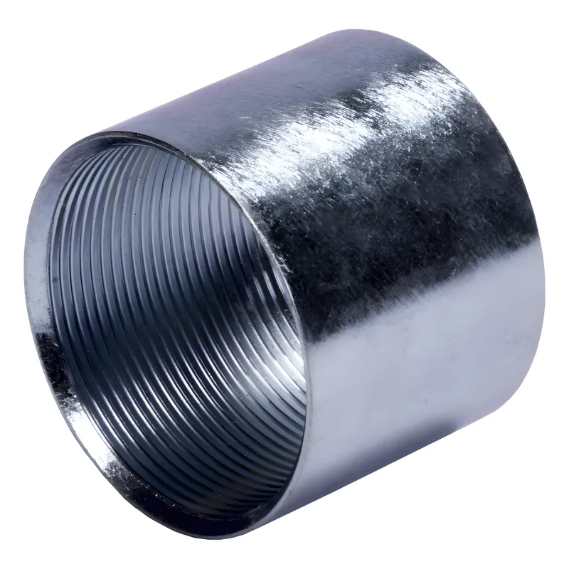 Cople de 1" ( 25.4 mm) para Tubo Pared Gruesa (IMC) /Galvanizado / Etiqueta Amarilla.
