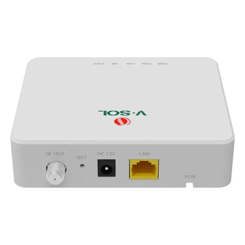 ONU Bridge Dual GPON/EPON con 1 Puerto SC/APC + 1 puerto LAN Gigabit + 1 puerto CATV