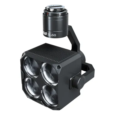 Estrobo Multi-color compatible con Drones DJI M350/M400, 90W Máximo, Luz Estroboscópica Multi-color, 4 Colores RGBY