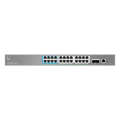 Switch de Red Empresarial L2++ / Serie GWN7800 Pro / 24 Puertos Gigabit PoE 400W / 2 SFP+ / Gestión Cloud GDMS / VLAN 4K / QoS Avanzado / Seguridad Integral