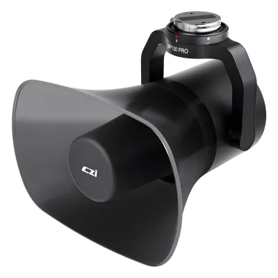 Altavoz de Largo Alcance para Drones, 130 dB de Presión Sonora, Alcance 700 m, Luz de Advertencia Multicolor, Compatible con DJI Matrice M300/M350/M400, Transmisión en Vivo, Reproducción Grabada