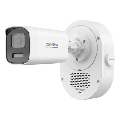 Bala IP 4 Megapixel / ColorVu 3.0 + SoundMax / Lente 4 mm / Dual Light 50 mts (164 ft) IR + Luz Blanca / Bocina + Micrófono Integrados / AcuSense Lite / Exterior IP67 / WDR 120 dB / PoE / Micro SD