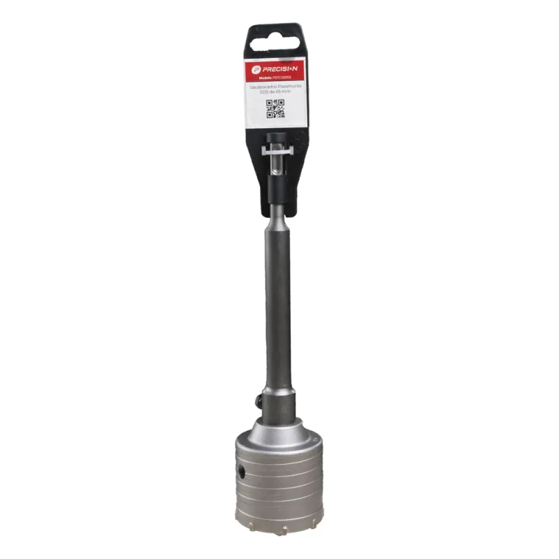 Broca Pasamuros SDS, Sacabocado para Concreto de 50mm con Extensión de 220mm