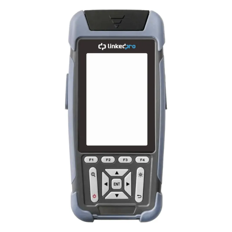 Mini OTDR para Fibra Óptica Monomodo / Longitud de Onda 1310nm y 1550nm / Función VFL 10mW / Función OPM / Mapeo de Cables de Red RJ45 / Recargable / Distancia de prueba hasta 128 km