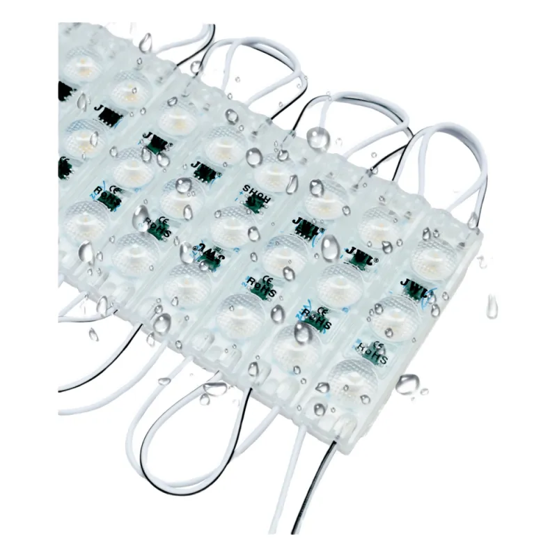 Cadena con 20 Módulos LED Individuales / Resistente a Intemperie / 4500 Lúmenes / 110V / Luz Blanca 6 500 K / Conectados en Serie / No Requiere Transformador.