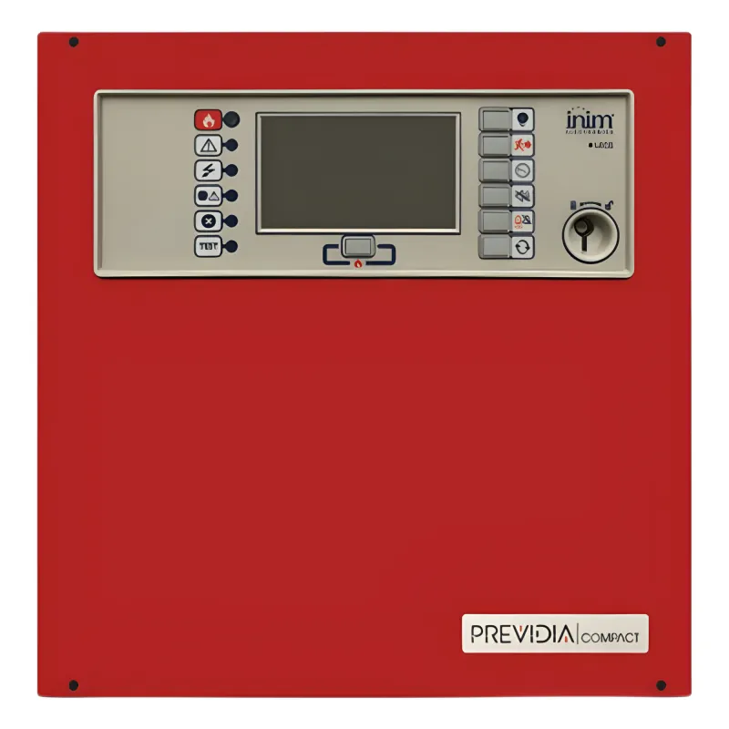 Central de Detección de Incendio Previdia Compact | Direccionable 1 Lazo hasta 64 Puntos | Pantalla Táctil | Inim Cloud Fire Integrado | EN 54-2/4/21 | UL