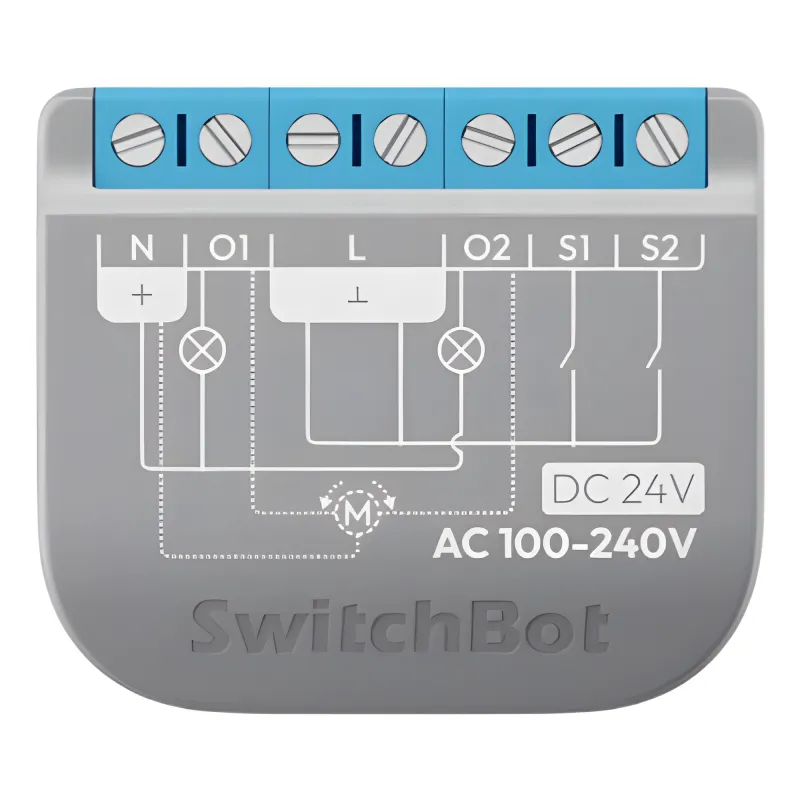 Relay Switch Inteligente 2 Canales / WiFi + BLE / Medición Consumo / 10A por Canal / Protección Sobrecarga / Compatible Matter / 42 x 36 x 16 mm (1.7 x 1.4 x 0.6 in)