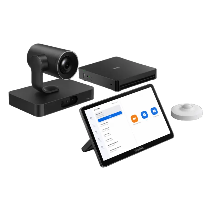 Sistema de Videoconferencia Yealink ZVC-S80-C5U-000 para Zoom Rooms con Tecnología de IA Colaborativa y Cámaras Dual 4K