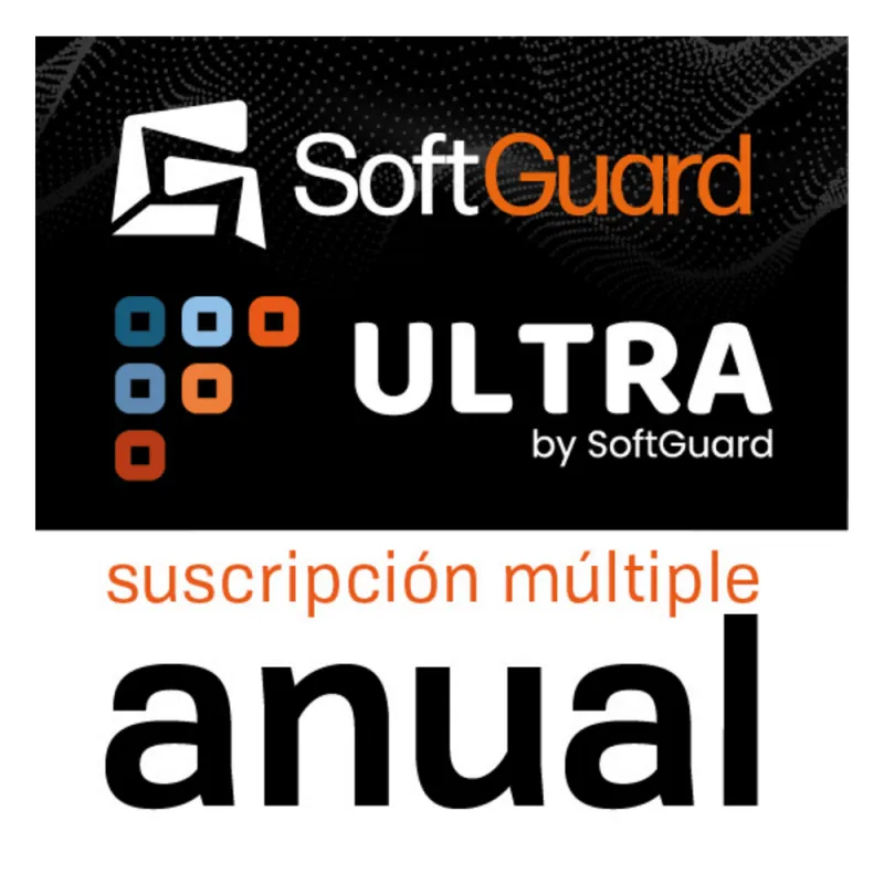 SoftGuard ULTRA MÚLTIPLE / Licencia Anual / Plataforma Integral de Monitoreo / Alarmas, Video, GPS y CRM / Apps Móviles / Implementación Física, Virtual o Nube