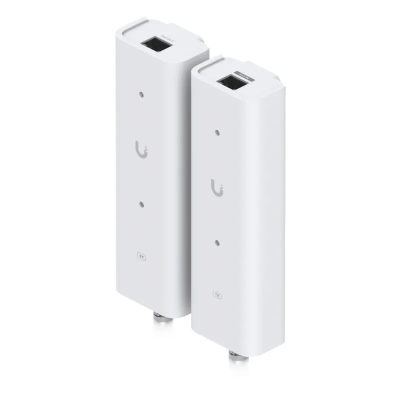 Kit Extensor PoE sobre 2 Hilos (Par Transmisor/Receptor) para Cable Par Trenzado o Coaxial, Entrada PoE++ y Salida PoE/PoE+, Incluye Adaptadores BNC