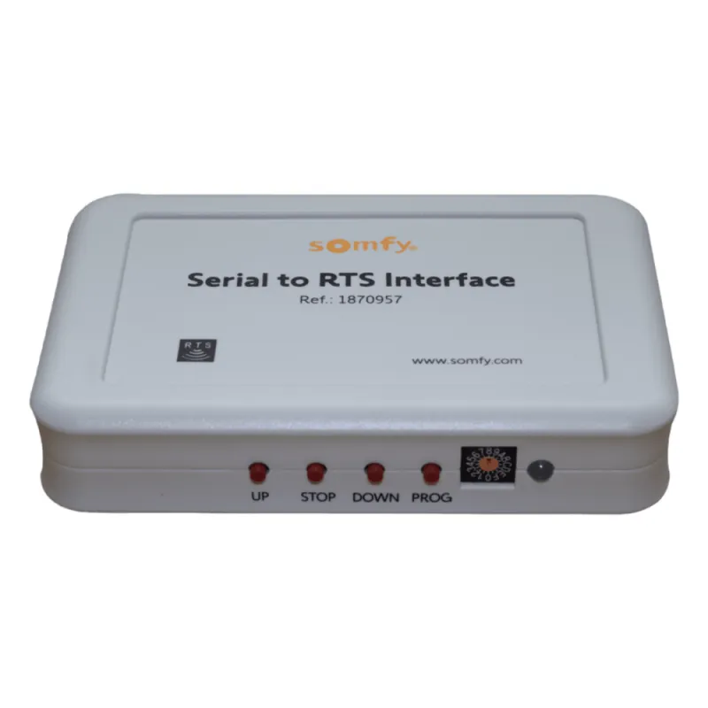 Traductor Universal Somfy Connect, integre SOMFY con el sistema de control de iluminación RadioRA2 de LUTRON.
