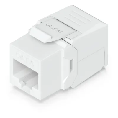 Keystone Jack Cat6 Tipo Toolless para Terminación sin Herramientas, Instalación Snap-In en Patch Panel, Paquete con 12 Piezas