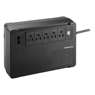 UPS de 750 VA/375 W, Topología Standby, Entrada 120 Vca NEMA 5-15P, de Escritorio, Con 8 Tomas NEMA 5-15R