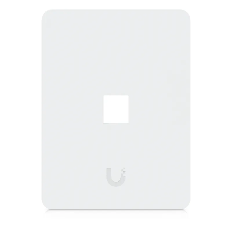 Placa de Pared Vertical Universal para Keystone de 1 Puerto con Cubierta Pintable, Acabado Personalizable, Paquete con 4 Piezas
