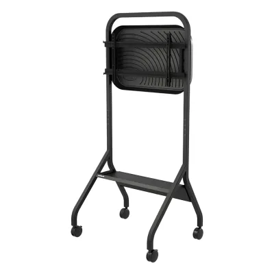 Carro Móvil para Pantalla Plana / 43" a 75"+ Displays / Altura Ajustable 49.8"-65.8" (126.5-167.1 cm) / Capacidad 150 lb (68 kg) / 4 Ruedas Dobles 4" (102 mm) / Gestión de Cableado Interno / Estructura Tubular / Incl