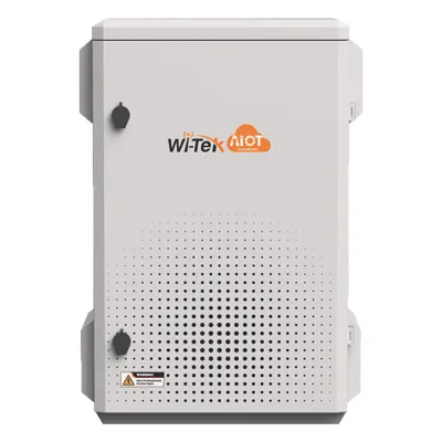 Gabinete de Acero Ventilado para Exterior 380 x 660 x 240 mm con Rieles DIN y 4 Placas Laterales para Montaje de Equipos por Fuera