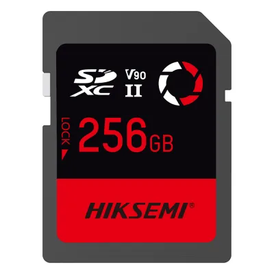 Memoria SD / 256 GB / 300 MB/s Lectura / 260 MB/s Escritura / V90 U3 / Para Video 8K Profesional / HIKSEMI CAPTURE E90
