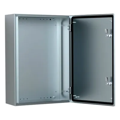 Gabinete de Acero Inoxidable 304L ASR IP66 / 600x400x210 mm (23.6x15.7x8.3 in) / 2 Cerraduras / Montaje Placa 2 mm
