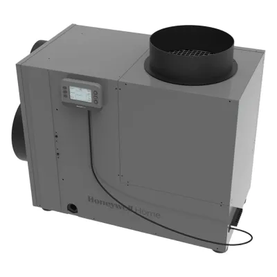 Deshumidificador de casa completa de 90 pints por día con ventilación integrada, salida tri-direccional y sensores de fuga, filtro MERV 8 de 14x20 pulgadas