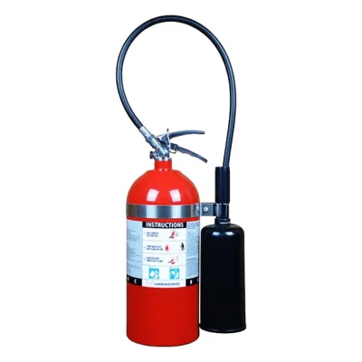 Extintor de dióxido de carbono CO2, para fuegos clase B y C, listado UL, 10 lb (4.54 kg).