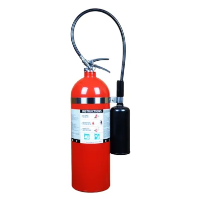 Extintor de dióxido de carbono CO2, para fuegos clase B y C, listado UL, 20lb (9.07 Kg).