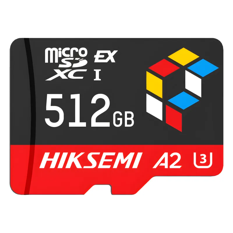 Tarjeta microSD Express 512G / 900 MB/s Lectura / 620 MB/s Escritura / PCIe Gen 3x1 + NVMe / U3 A2 EX / Compatibilidad UHS-I UHS-II