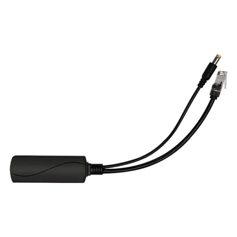 Splitter PoE / IEEE 802.3af/at / 30W / Puerto Gigabit / Salida DC 12V 2A / Indicadores LED / 95x26x20 mm (3.74x1.02x0.79 in)