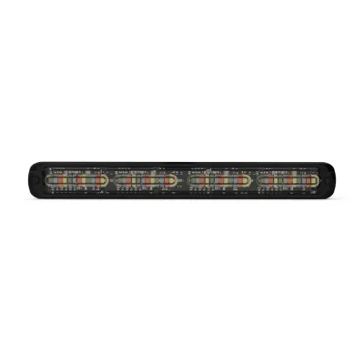 Luz de Advertencia Giga Thin de 48 LED, Quadcolor Rojo/Azul/Ambar/Blanco ,11 Pulgadas, Con Funcionalidad de Director de Trafico