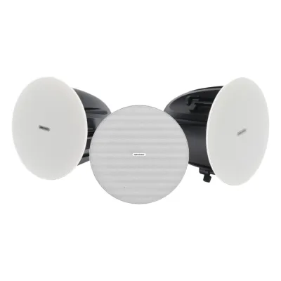 Kit Altavoz principal y 2 bocinas secundarias / No requiere amplificador | Bluetooth | Solo alimenta la principal | Hik-Connect | 10 Watts | Musical Ambiental | Voceo | Calendarización de audios