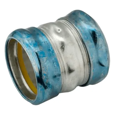 Cople Compresión Hermético de Acero Galvanizado para Pared Delgada de 2".