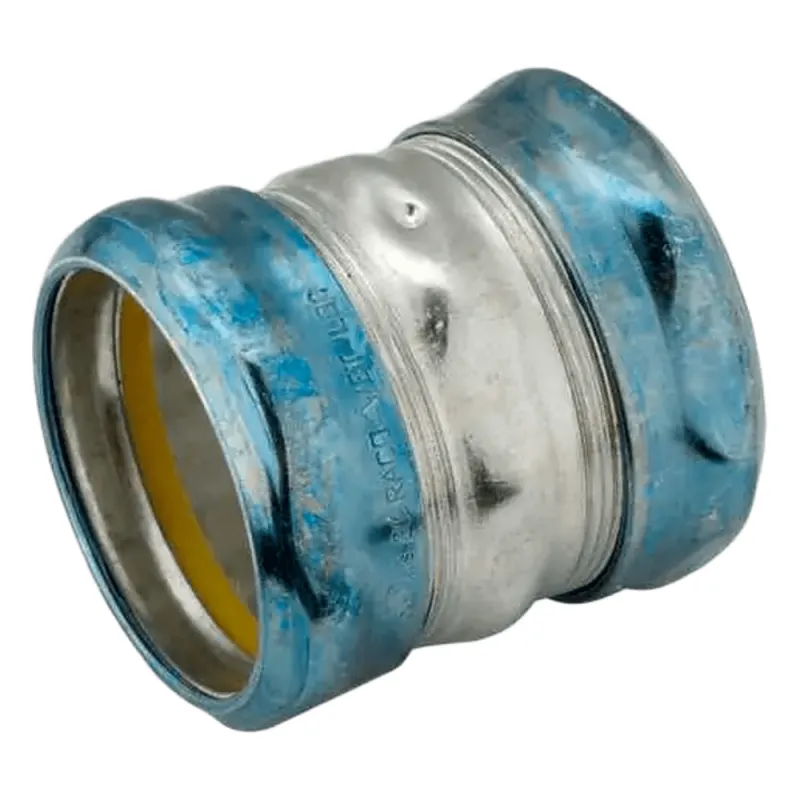 Cople Compresión Hermético de Acero Galvanizado para Pared Delgada de 2".