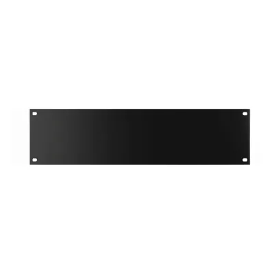 Tapa Ciega para Rack de 19 Pulgadas, 2 UR, Acero Negro