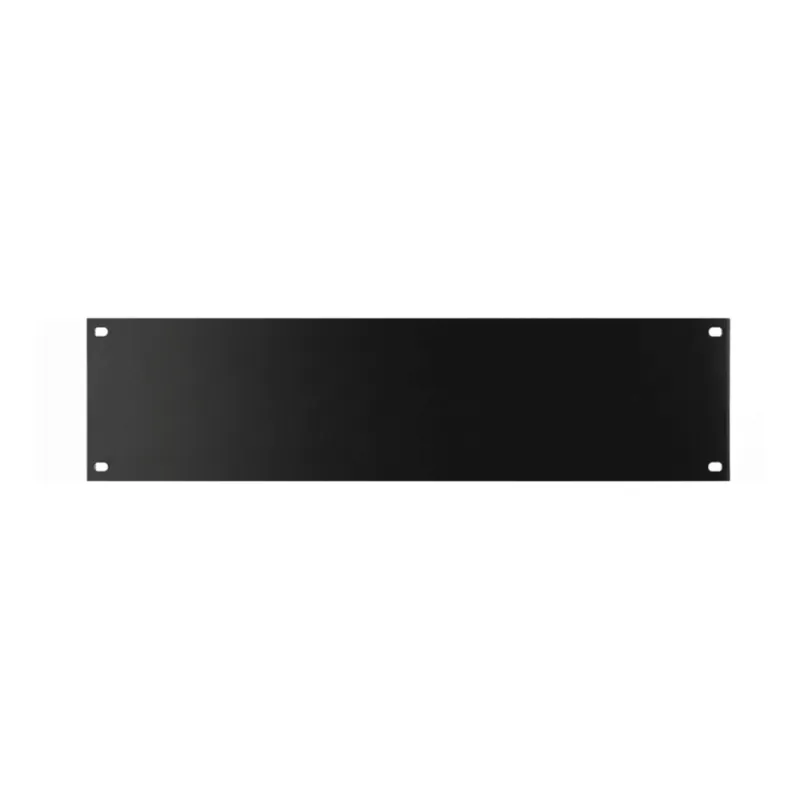 Tapa Ciega para Rack de 19 Pulgadas, 2 UR, Acero Negro