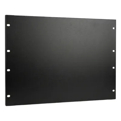 Tapa Ciega para Rack de 19 Pulgadas, 3 UR, Acero Negro