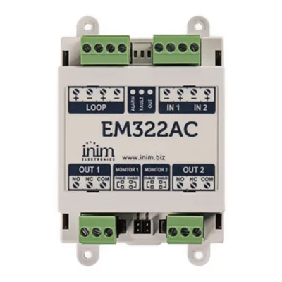 Módulo de Control | 2 Entradas Supervisadas | 2 Salidas de Relé 230 VCA | Tecnología LoopMap | Autodireccionamiento | Aislador de cortocircuito incluido