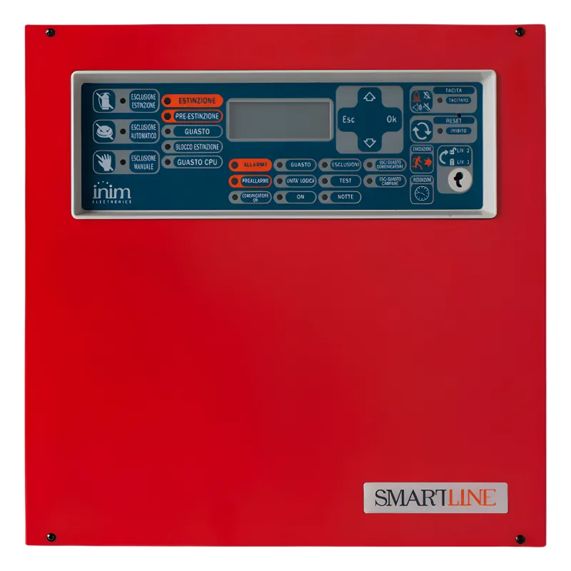 Central de Detección de Incendio Convencional SmartLine 020-4 | 4 Zonas Ampliables a 20 | Hasta 32 Dispositivos por Zona | 4 Repetidores Remotos | EN 54-2/4/21