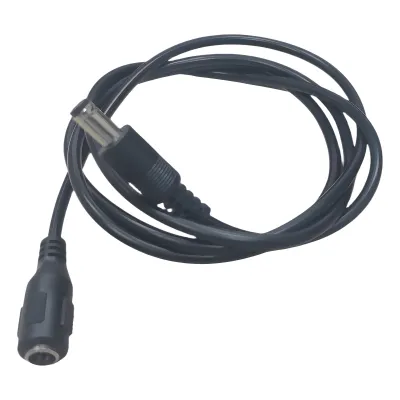 Cable con Conector Macho ahembra (Pigtail) | Forro negro | Alimentación para Vcc | Polarizado | Largo 1 metro | Calibre 22AWG.