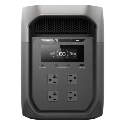Estación de Energía Portátil EcoFlow DELTA 3 MAX, 2048Wh, Batería LiFePO4, Salida 2400W (Surge 4800W)