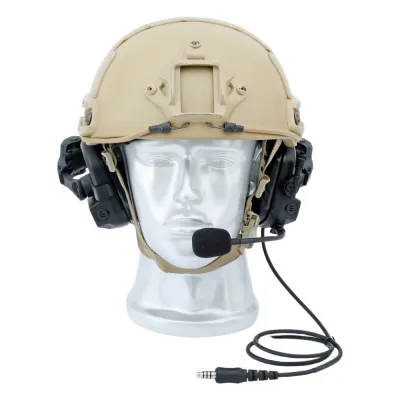 Auriculares Tácticos Comunicación Binaural / Protección Auditiva SNR 28dB / Micrófono Boom Cancelación Ruido